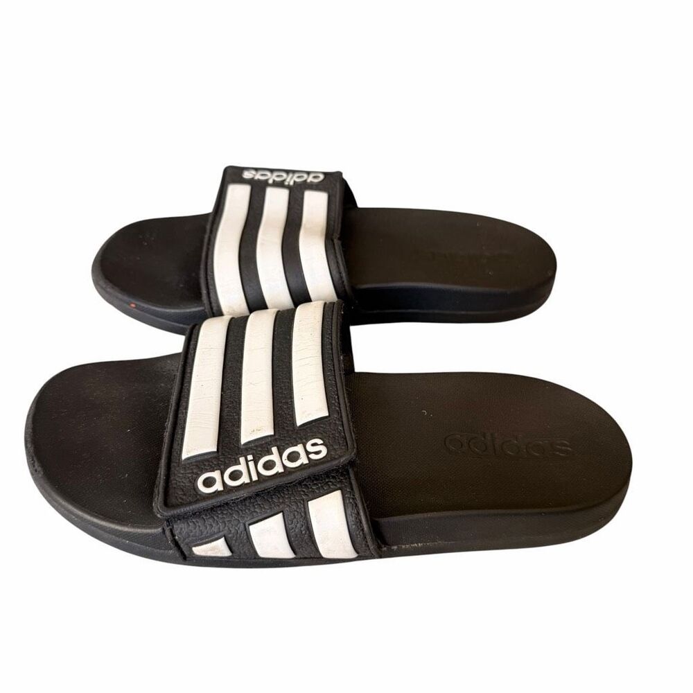 Adidas Kids ADILETTE COMFORT ADJUSTABLE SLIDES SZ 3